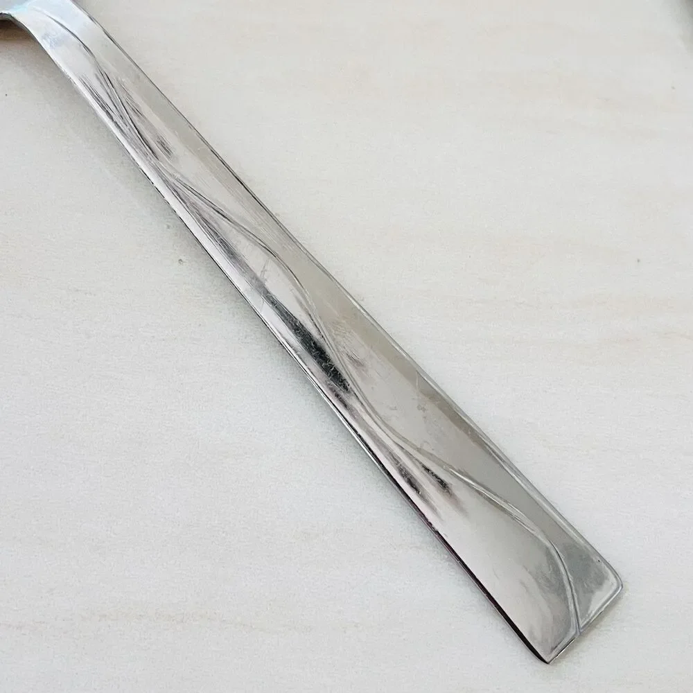 4pc International INS590 Stainless Spoon & Teaspoon Flatware Replacement Wave